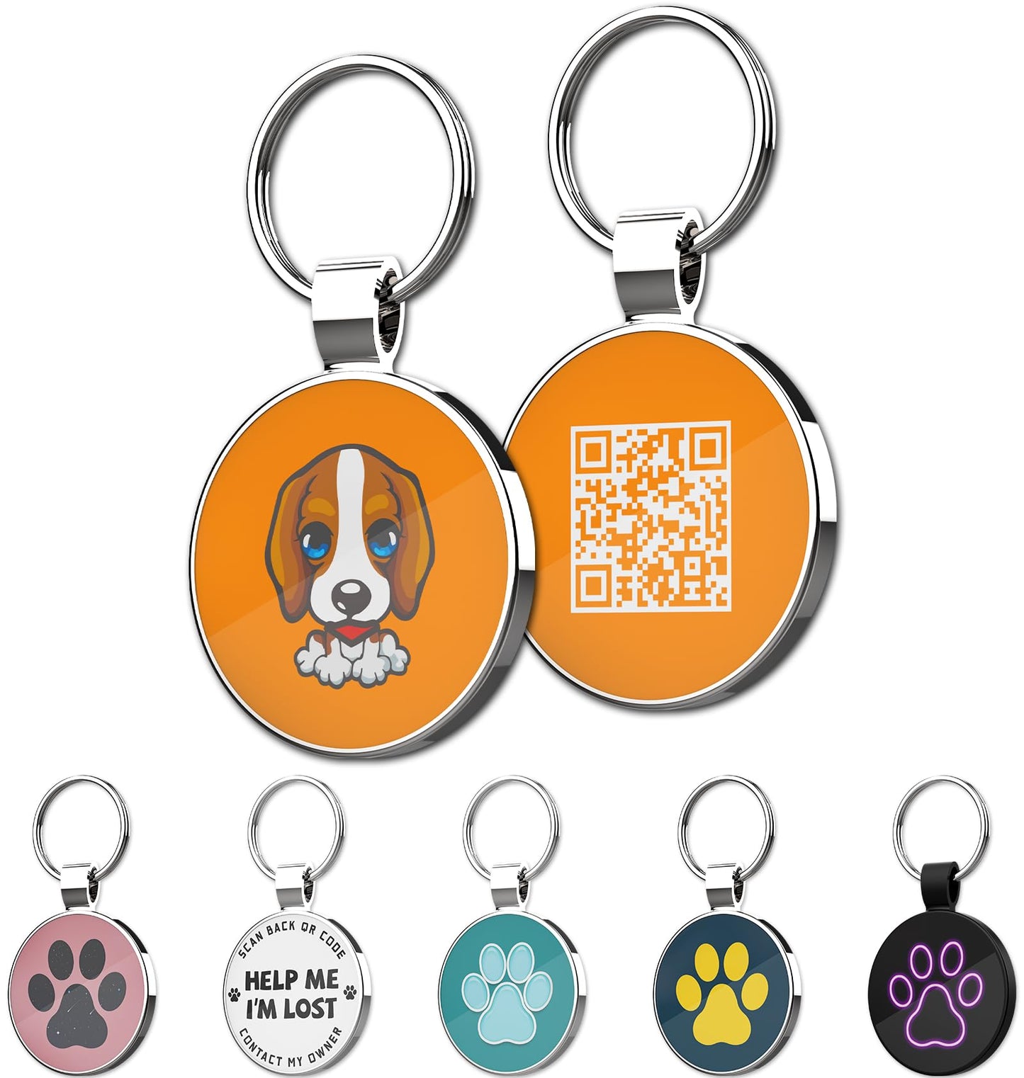 SmartScan QR Pet ID Tags - Instant Location Alerts